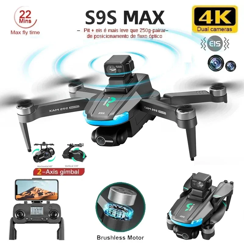 NIEUWE S9S MAX MINI Drone 4K 2 - Drone Gimbal Brushless recensie en prijs