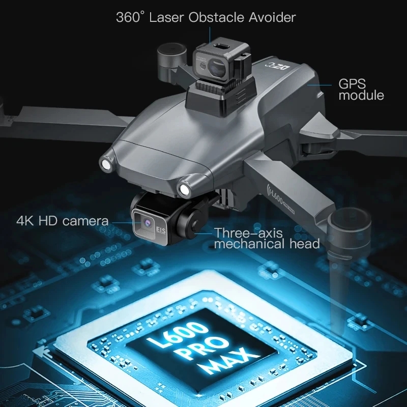 L600 PRO MAX GPS Drone Profess - Drone Gimbal Brushless recensie en prijs
